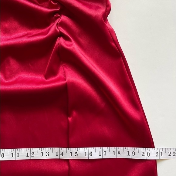 NWT! ($130) Betsy & Adam Women's Red Silk Satin Dress Formal Evening Prom, 14 - Picture 11 of 12
